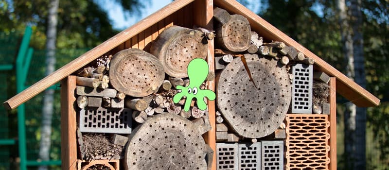 Vi lager insekthotell på Åsane Bibliotek!