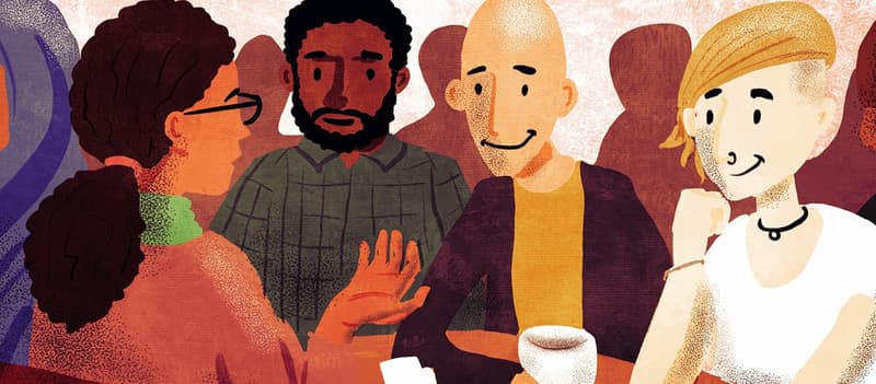 Språkkafé på Åsane bibliotek/Language café at Åsane library